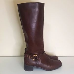 Stuart Weitzman tall leather riding boots SZ 9.5